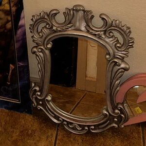 Elegant Silver Ornate Wall Mirror